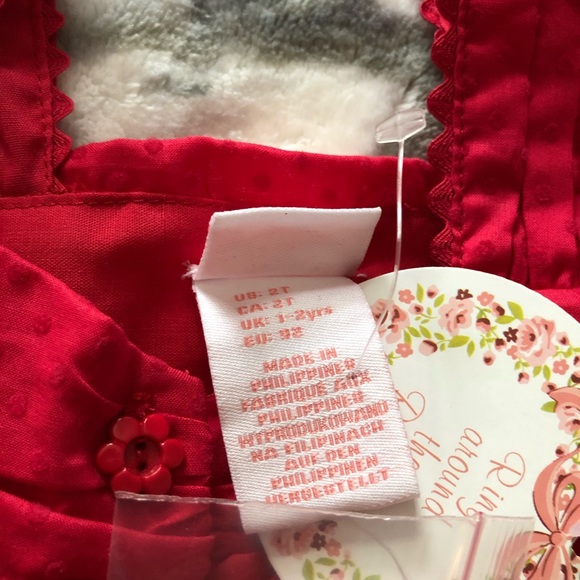 2T NEW dress & headband made in the Philippines - Picture 5 of 5